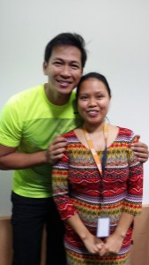 Coach Jim and me during the Biggest Loser graduation