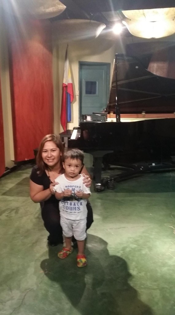 My youngest son with Cel