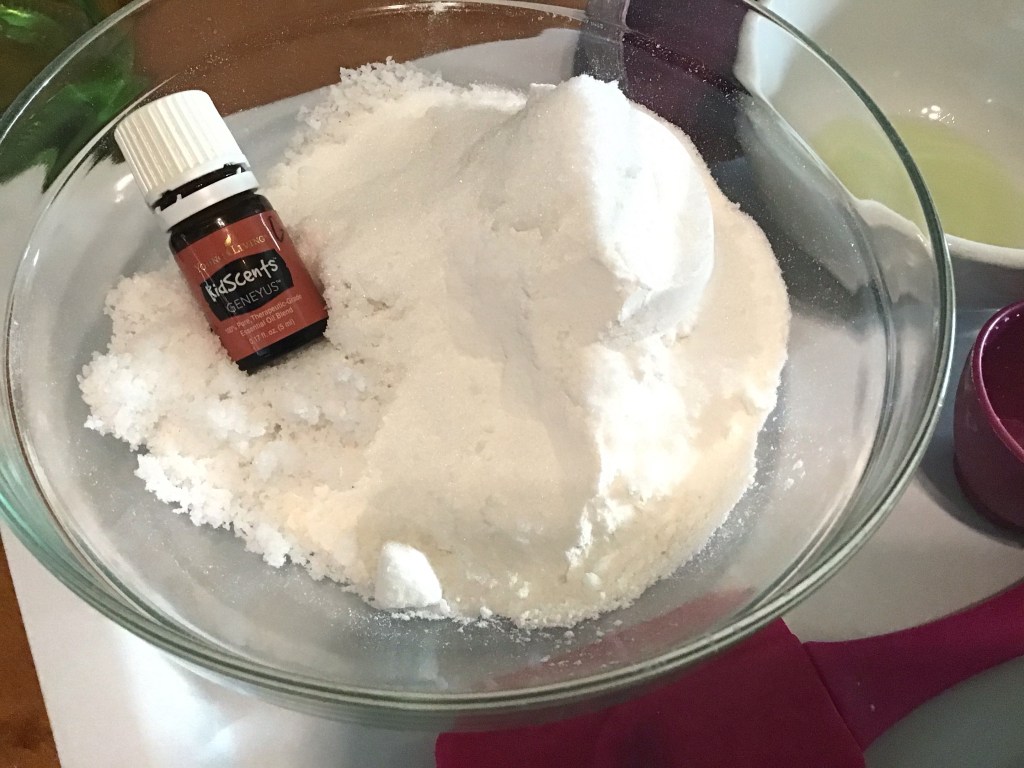 dry ingredients for play dough by the fabulous scientist