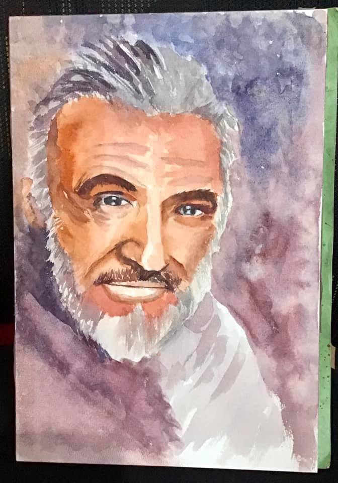 portrait of Sean Connery