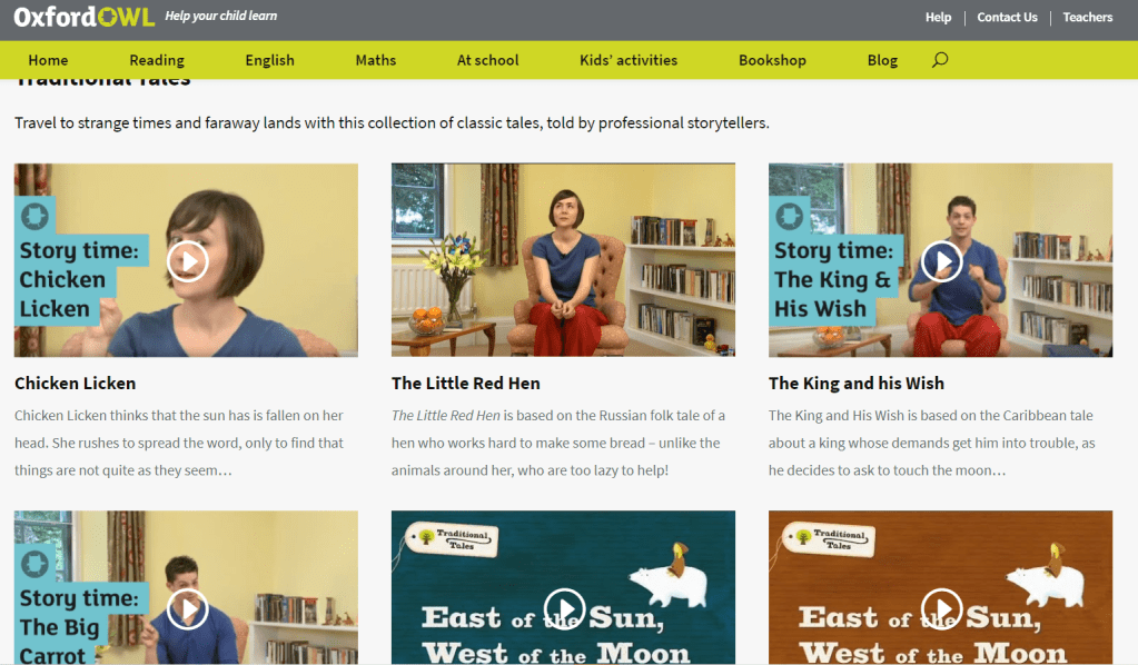 oxford owl storytelling
