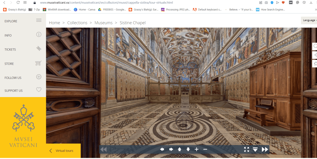 the Sistine Chapel virtual tour