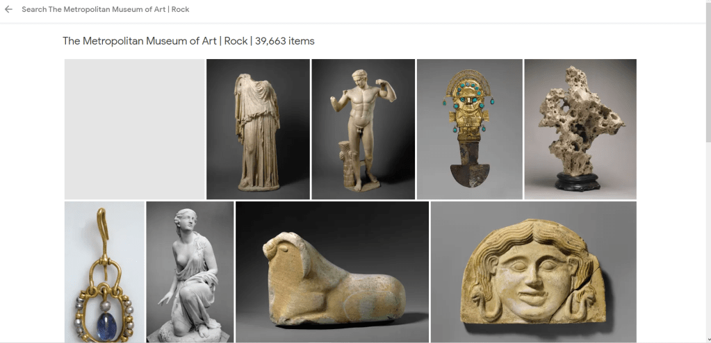 The Met rock displays