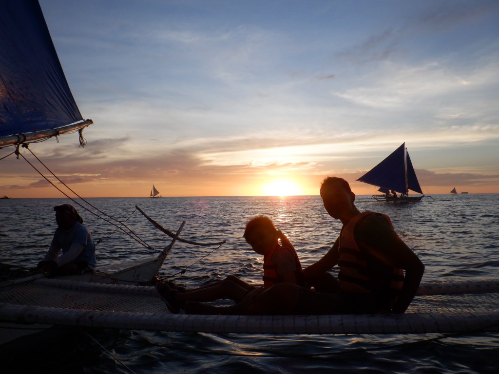 paraw sailing at Boracay