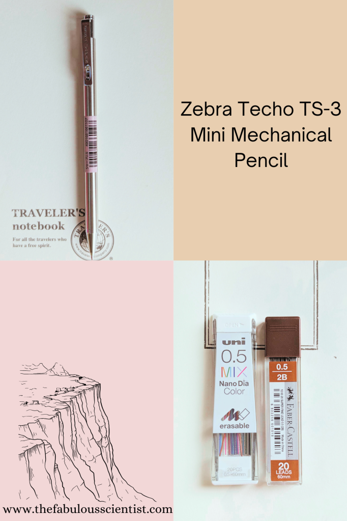Zebra Techno TS-3 mechanical pencil and lead