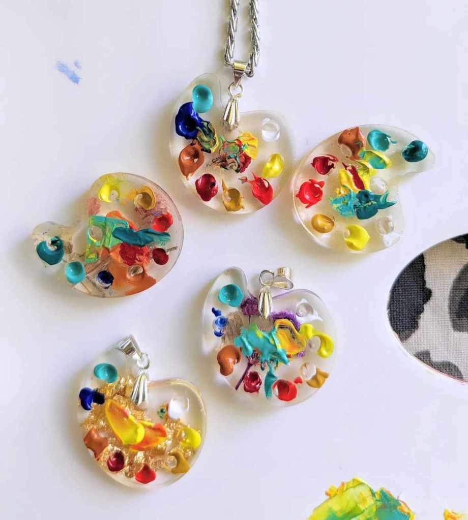 resin palette jewelries