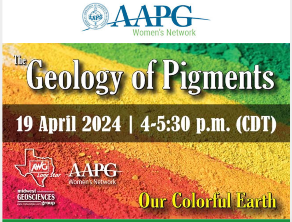 AAPG Women's Network Our Colorful Earth webinar poster