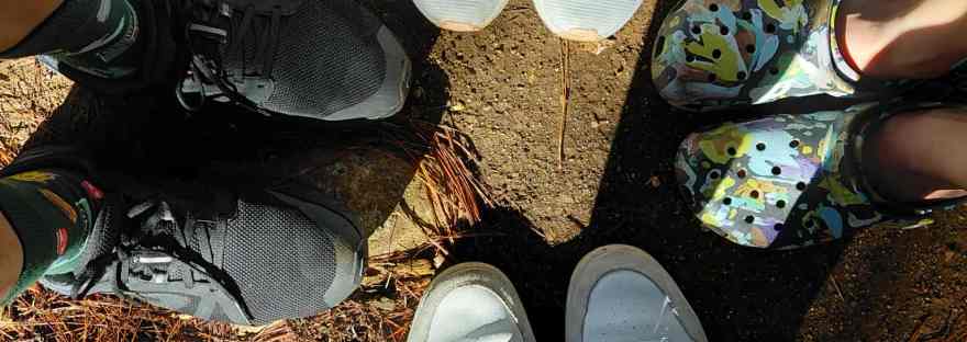Our normal trekking shoes