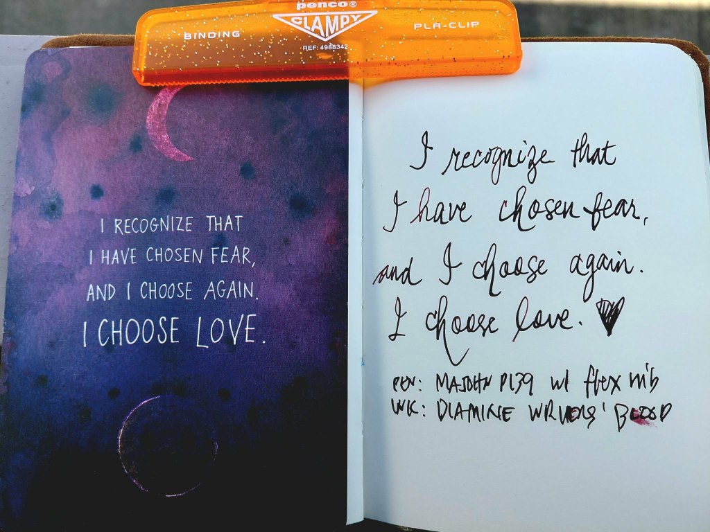 writing sample for Diamine Writers' Blood